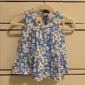 Baby GAP Blue and White Floral diaper set